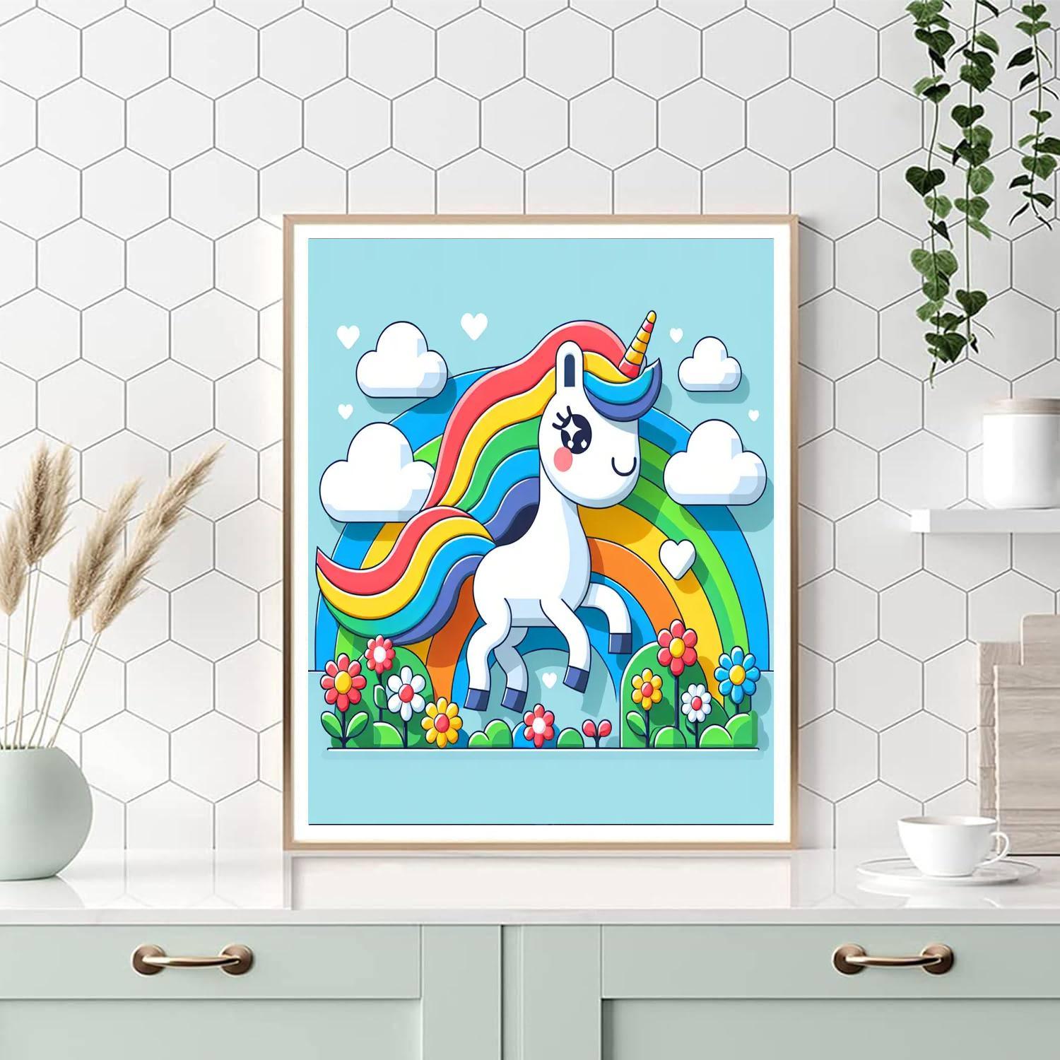 Adventure Unicorn Numbered Painting Kits
