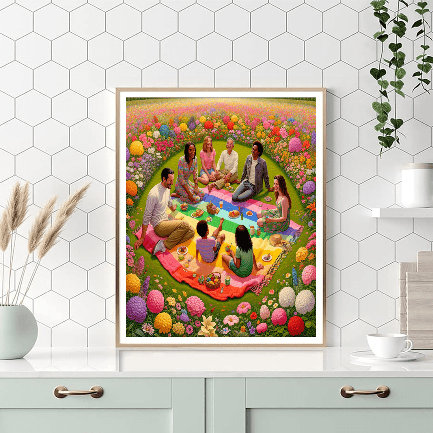 Joyful Spring Picnic Paint By Numbers Kits