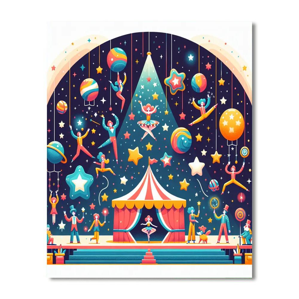 Twinkle Tots' Cosmic Circus Paint By Color