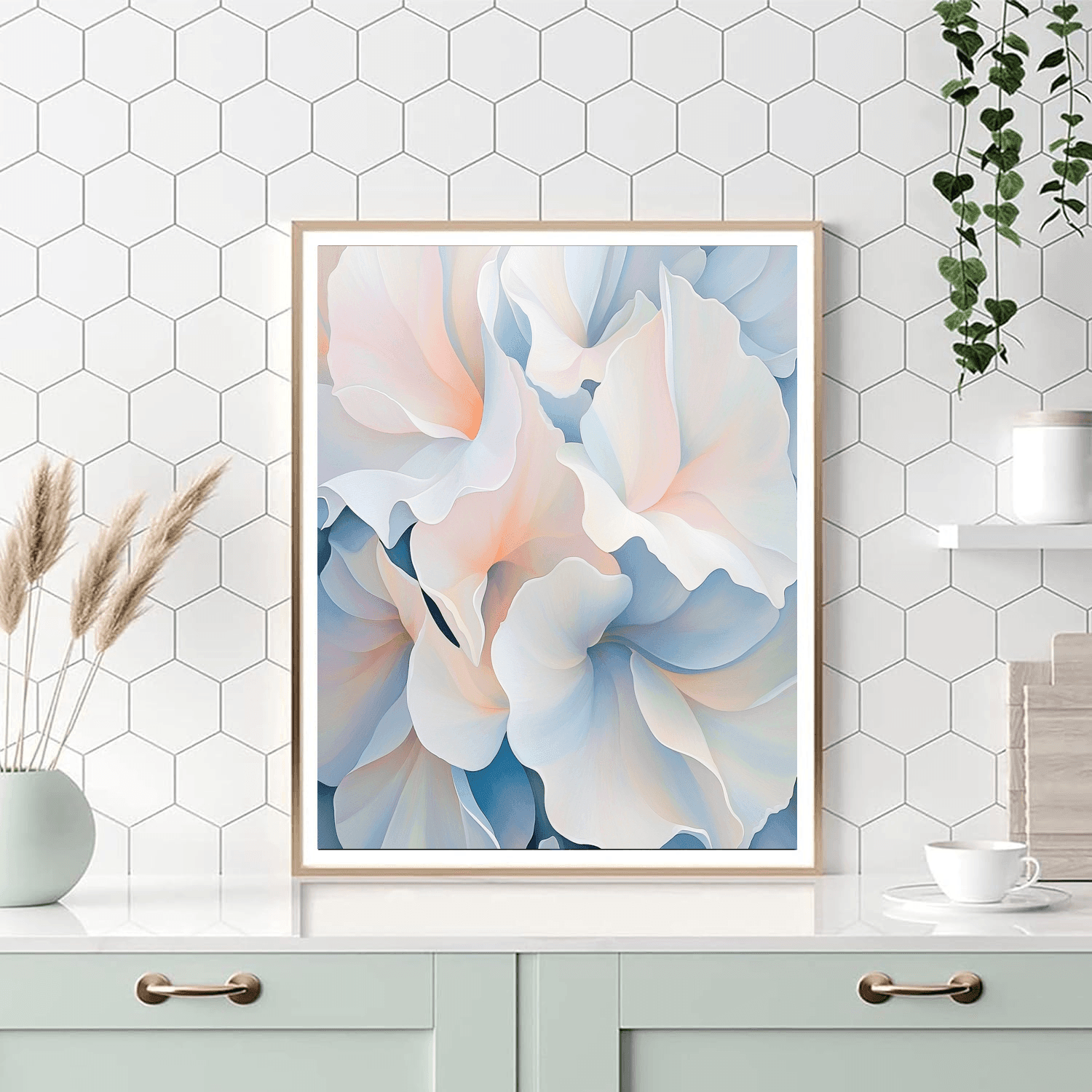 Georgia O'Keeffe Inspired Ethereal Floral Dreams  Painting By Numbers Kit
