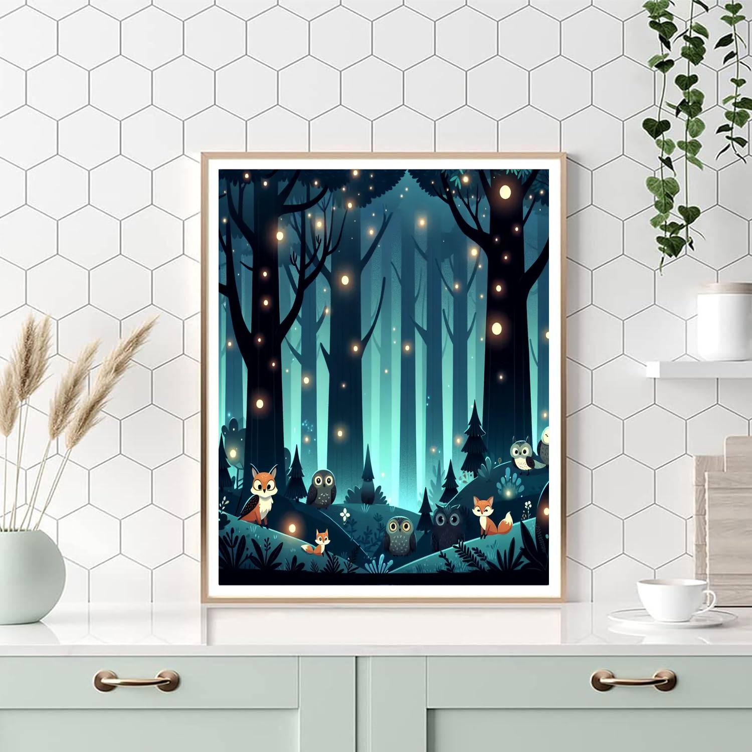 Mystery In The Enchanted Woods Paint By Numbers Art