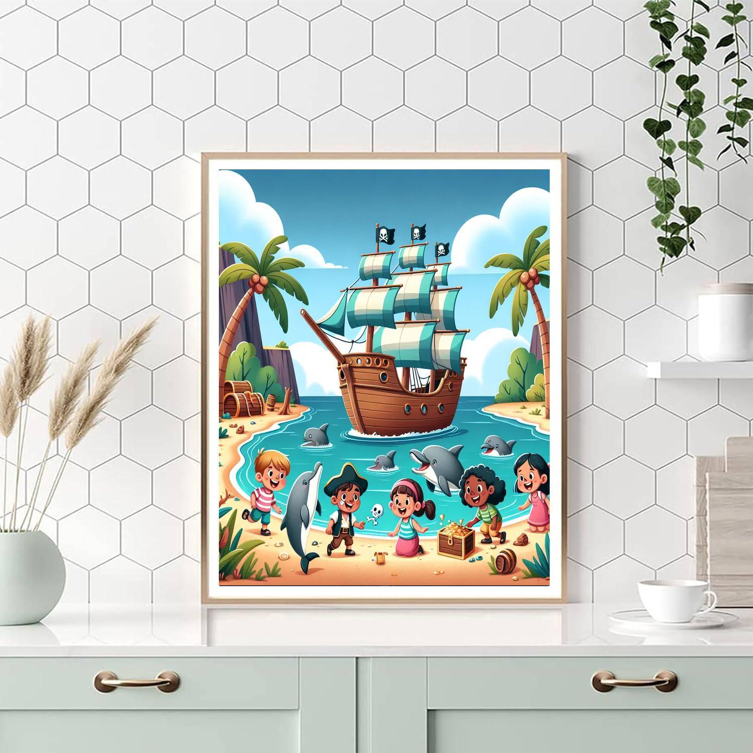 Pirate Cove Discovery Paint By Numbers