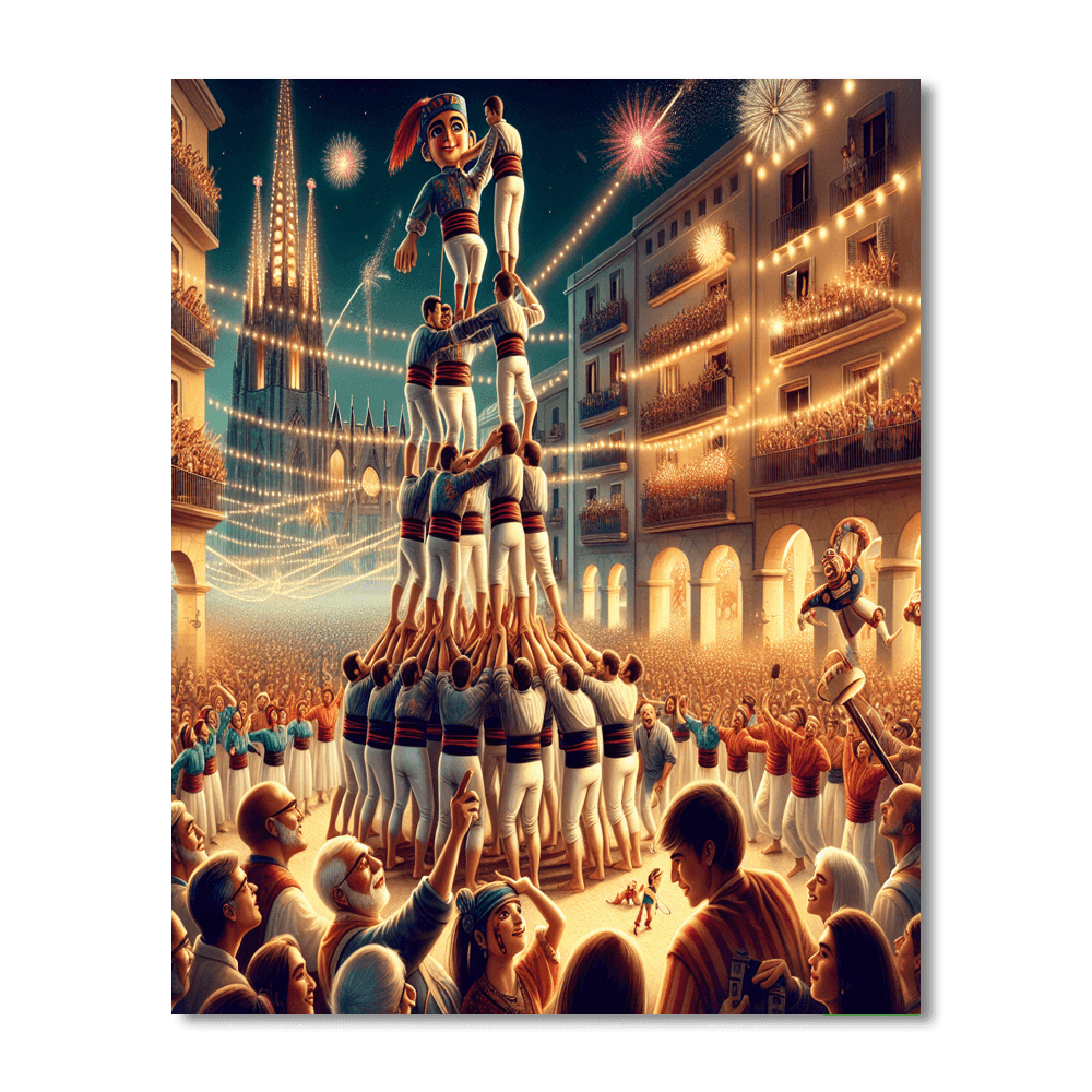 La Merce Festival - Spain DIY Paint By Numbers