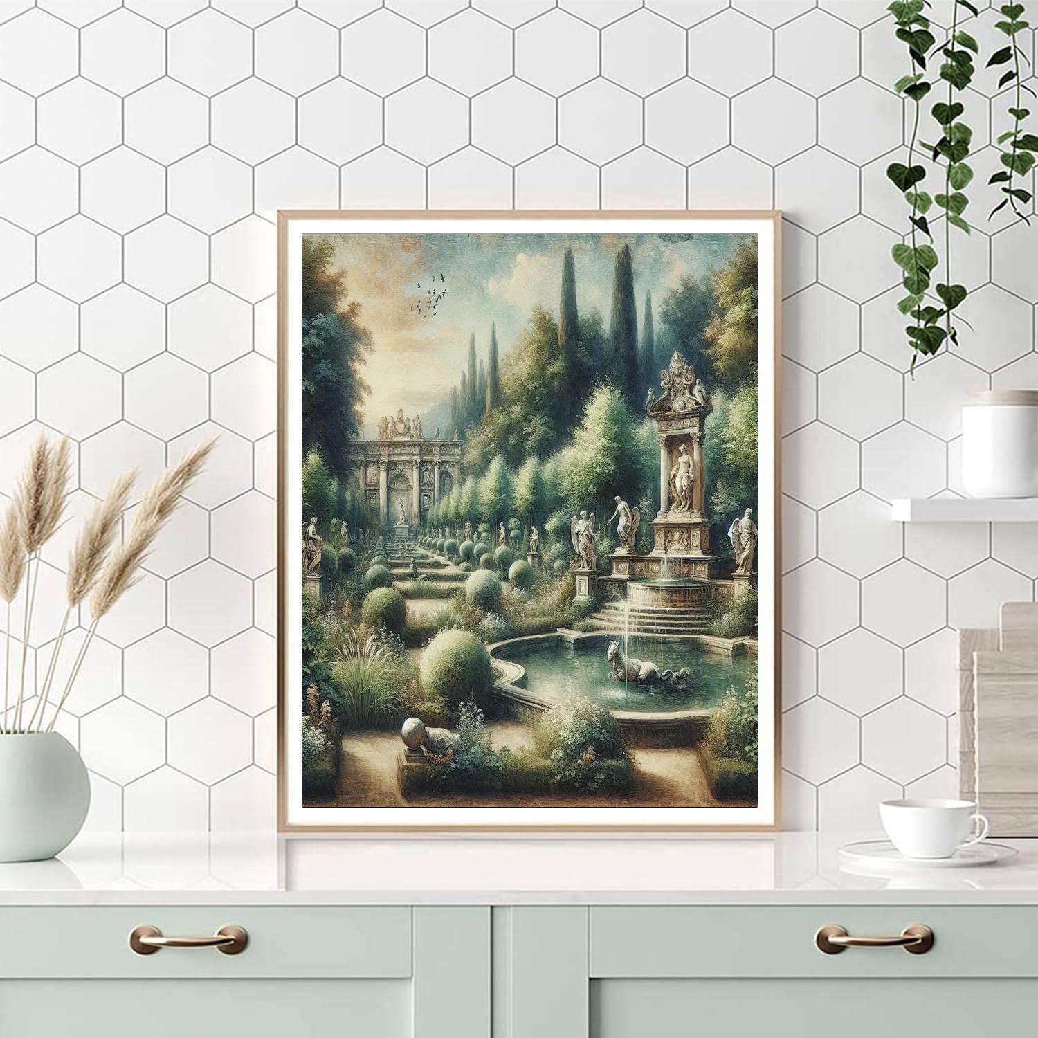 Renaissance Garden Majesty Numbered Painting Kits