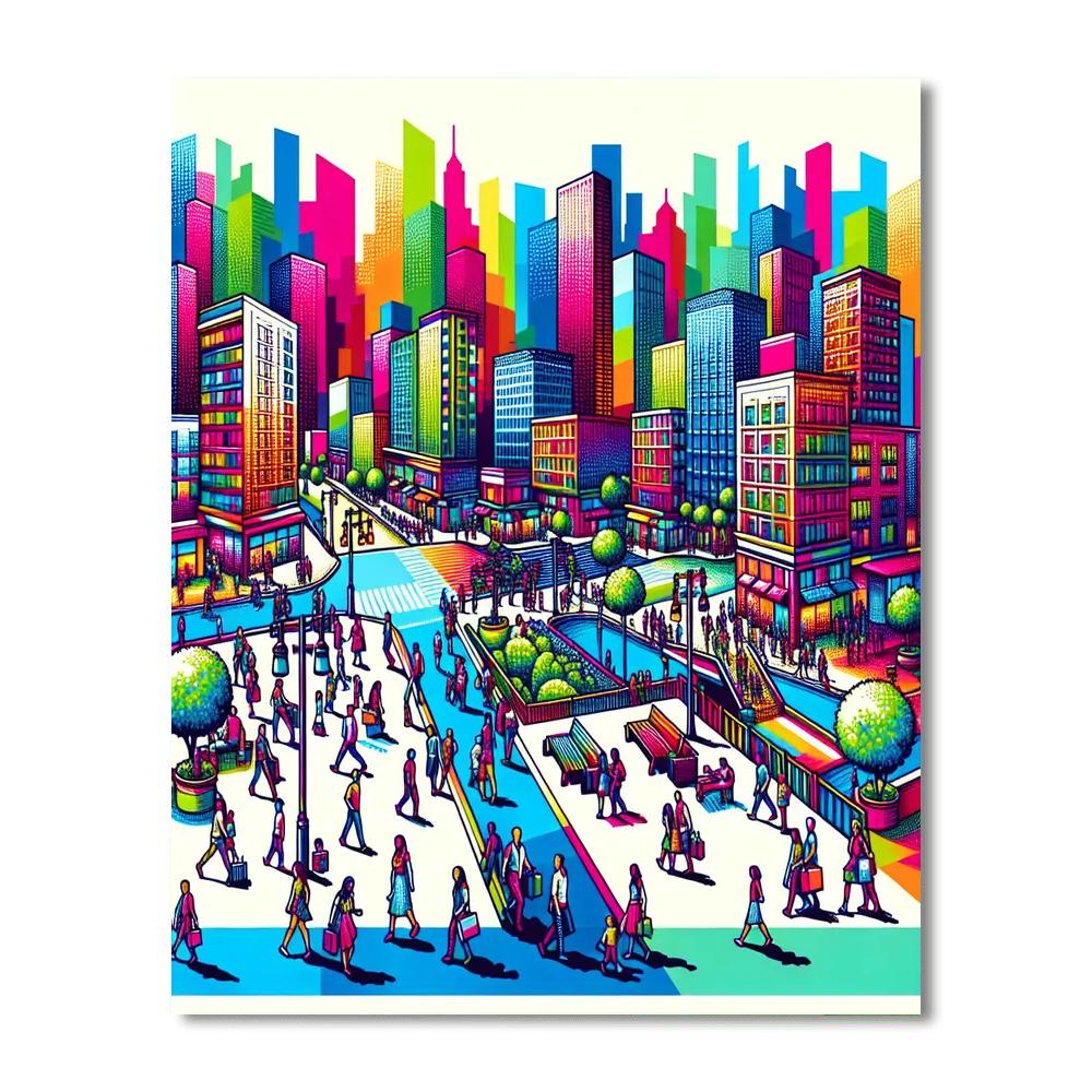 Exciting City Adventures Paint By Numbers