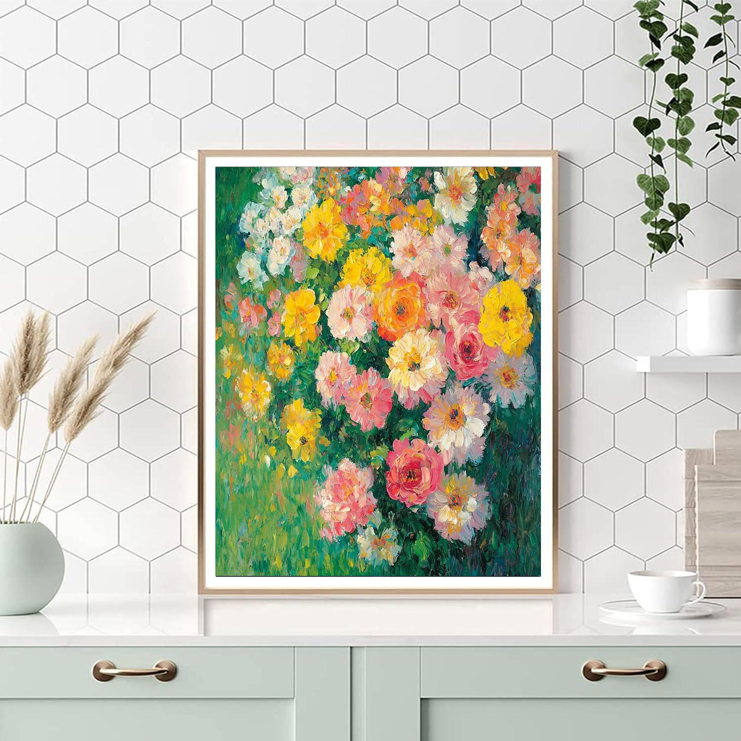 Pierre-Auguste Renoir Inspired Cascading Flora  Painting By Numbers Kit