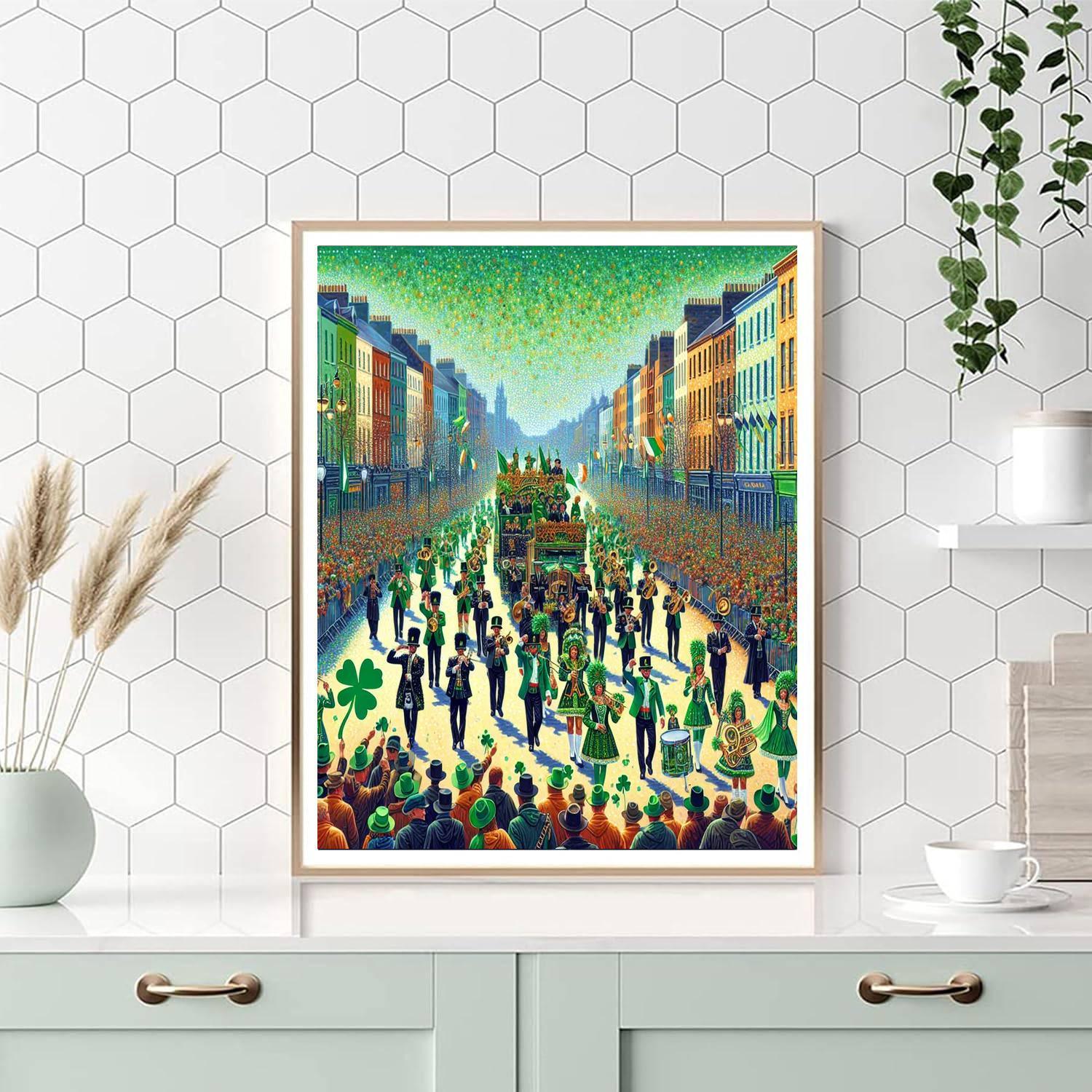 St Patrick's Day - Dublin Paint By Numbers Art