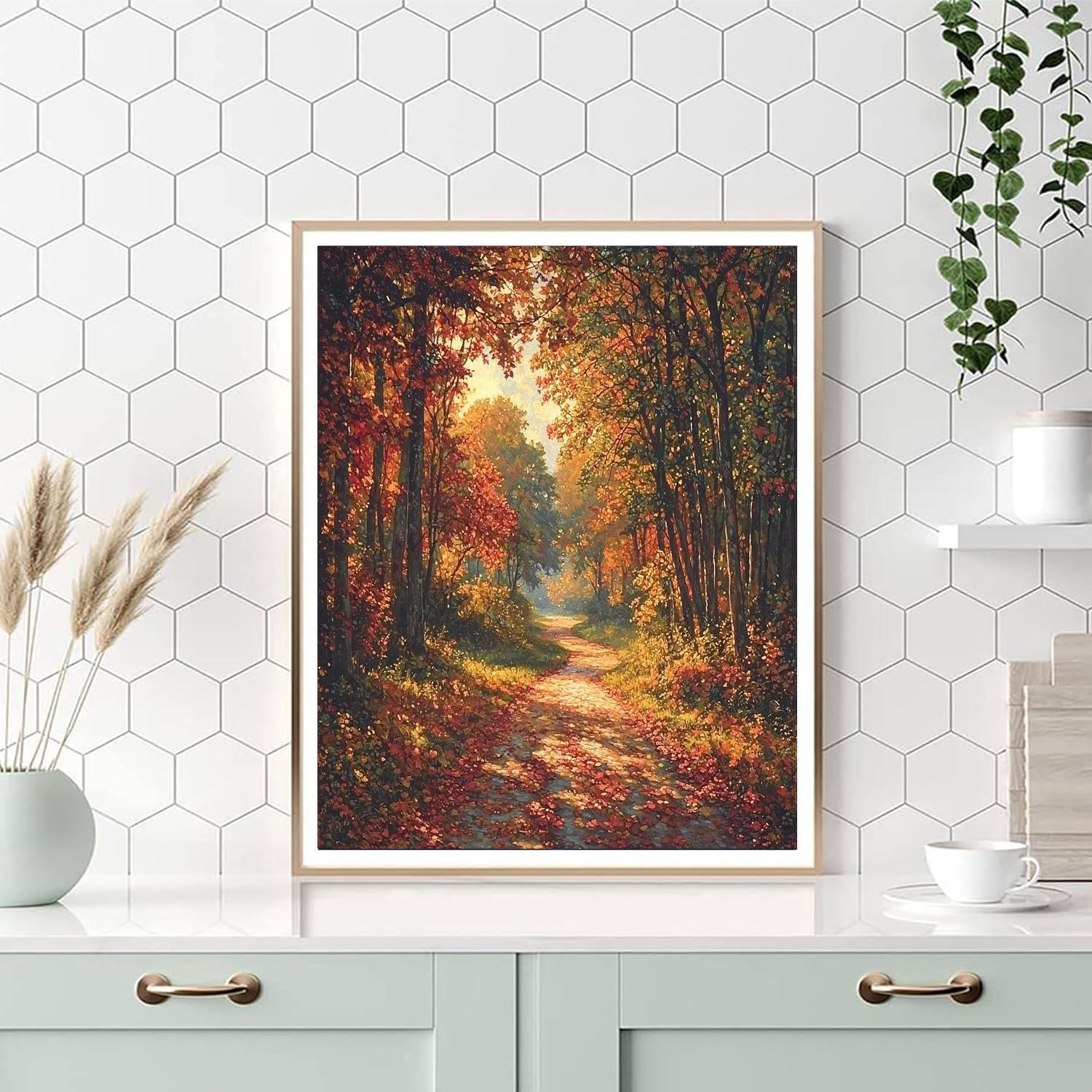 Millais Inspired Silent Autumn Afternoon  Paint By Numbers