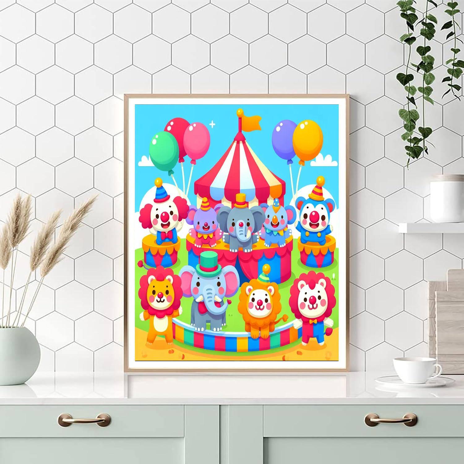 Silly Circus Paint By Number