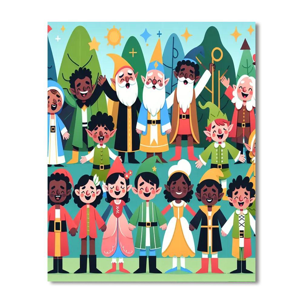 Adventures With Fairytale Friends Paint By Color