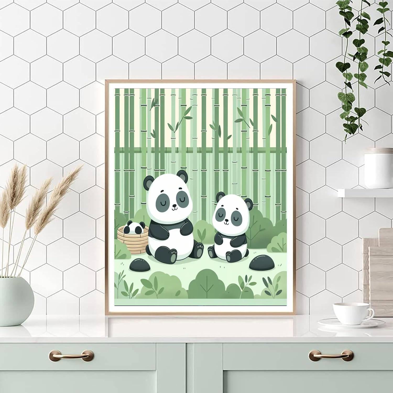 Peaceful Pandas Numbered Painting Kits