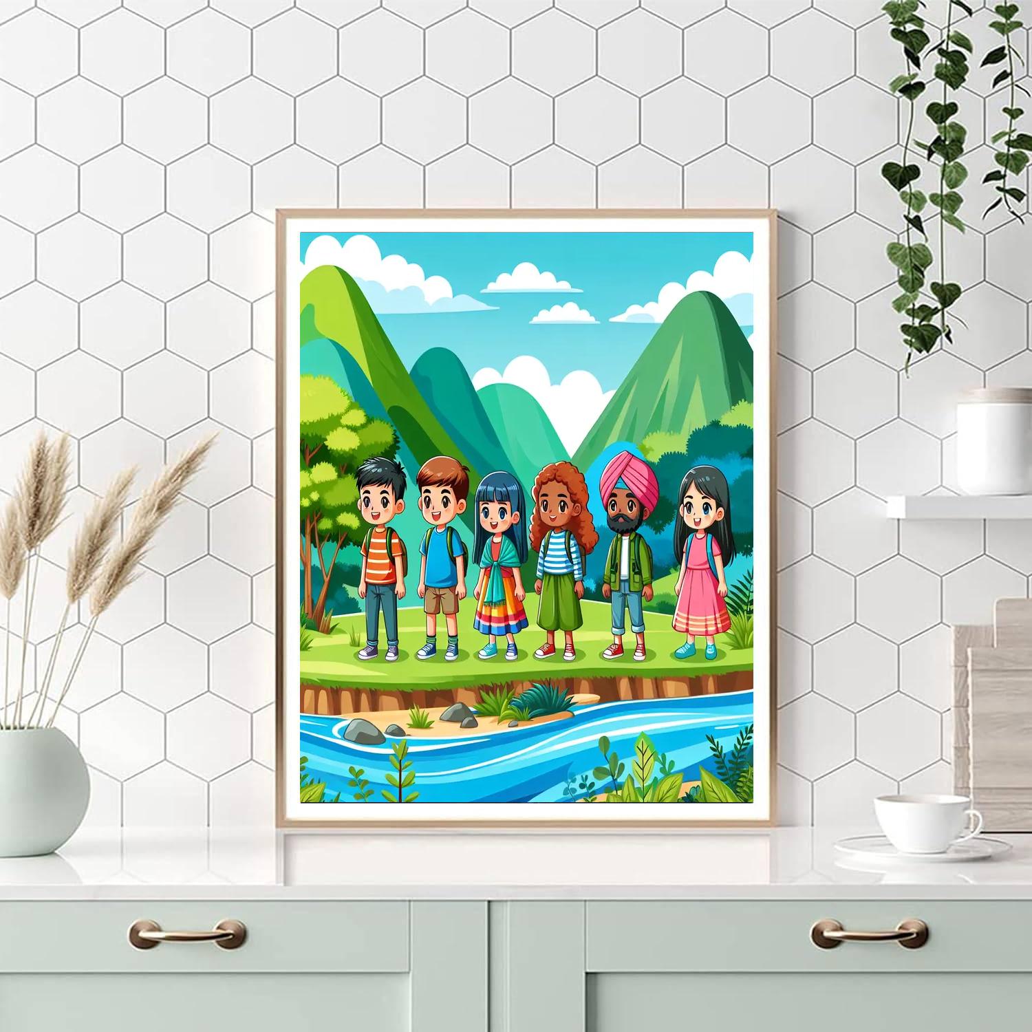 Nature Explorer's Haven DIY Paint By Numbers