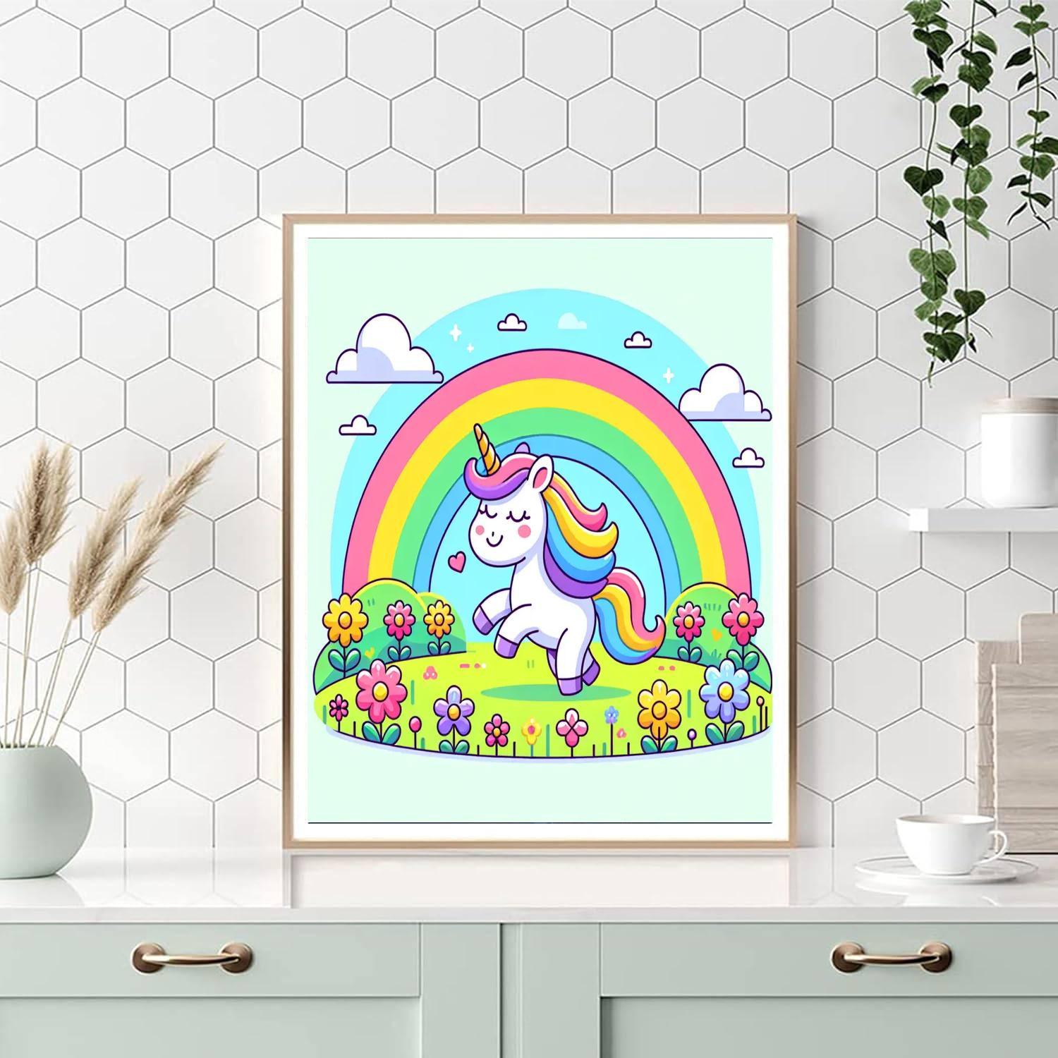 Dreamy Unicorn Meadows Numbered Painting Kits