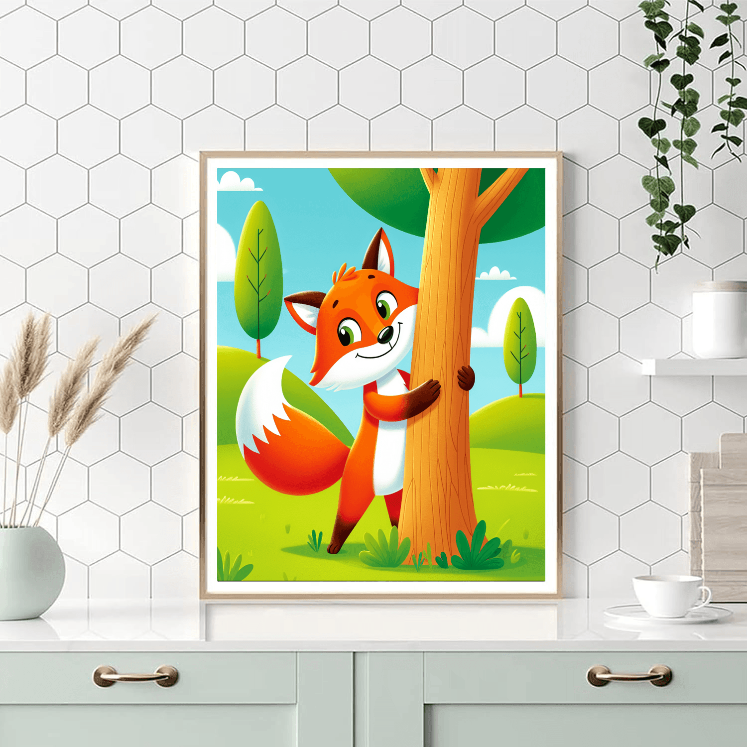 Witty Fox Number Painting