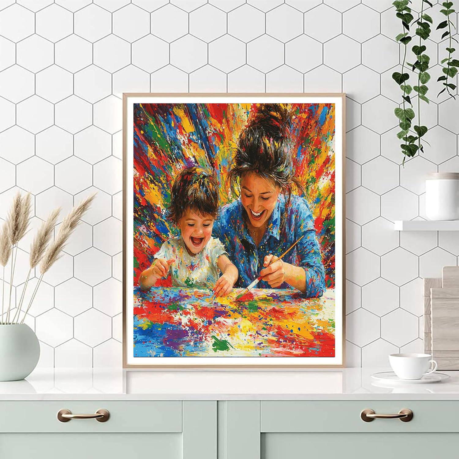 The Colors Of Togetherness Number Painting