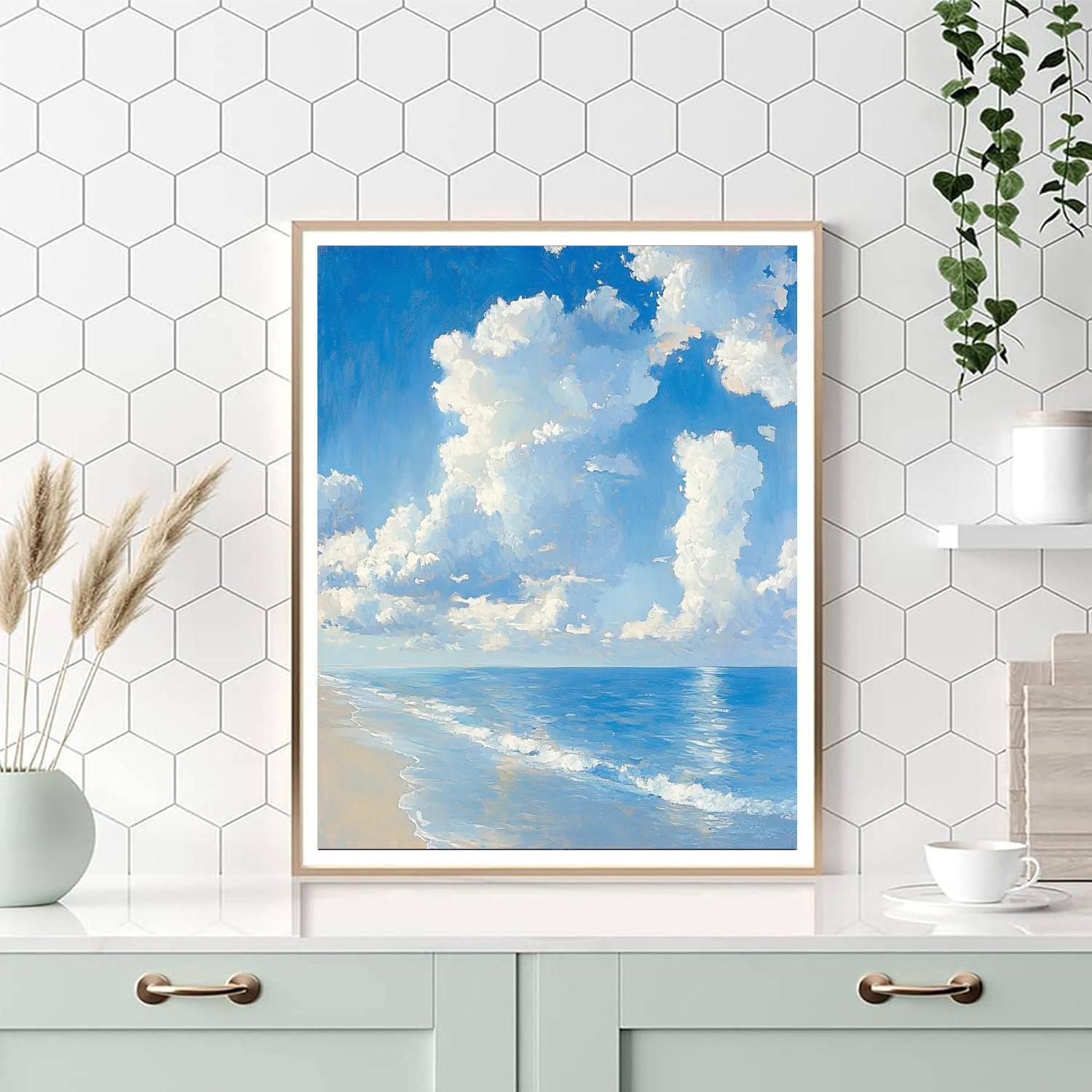 Joaquín Sorolla Inspired Ethereal Cloud Fantasia  Paint By Numbers Kits