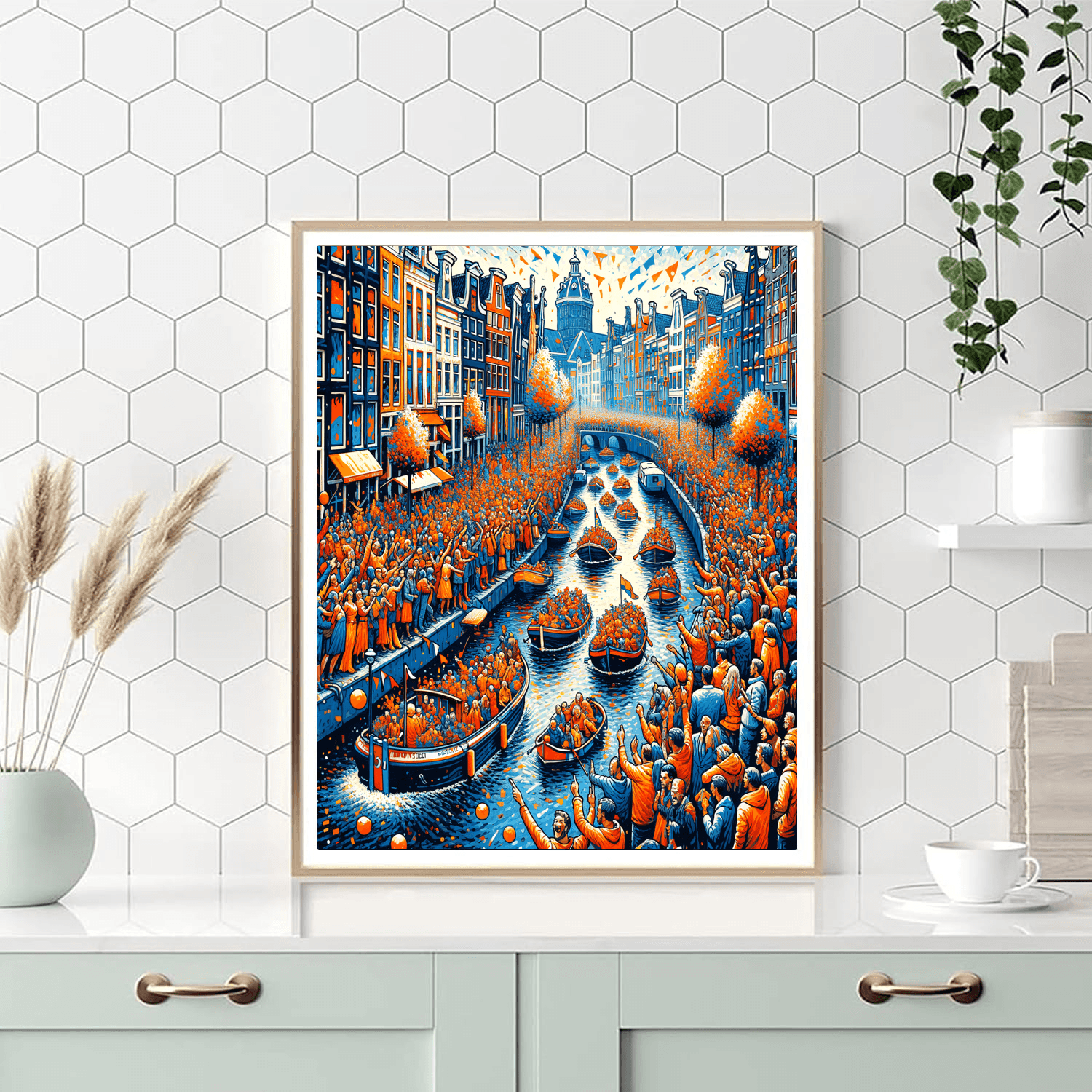 Koninginnedag - Amsterdam Painting By Numbers Kit