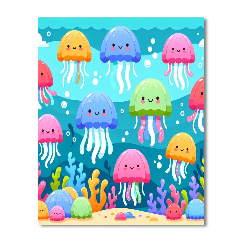 Jolly Jellyfish Jig Painting By Numbers Kit