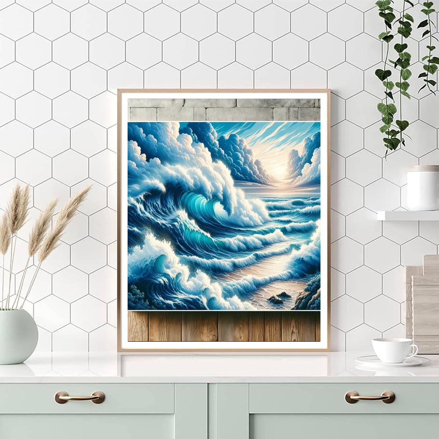 Dynamic Ocean Dance Paint By Color