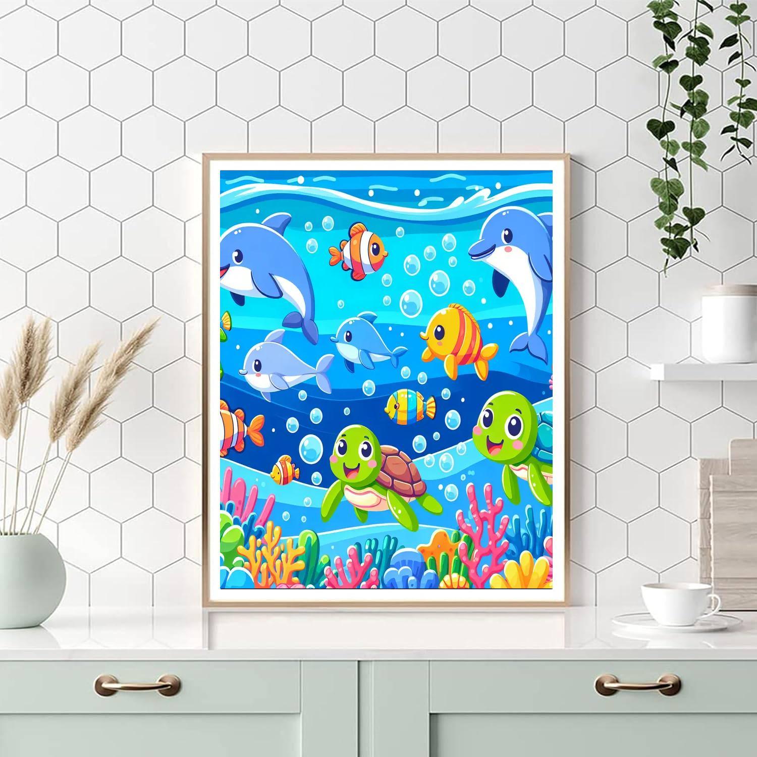 Bubbly Underwater Wonderland Paint By Color