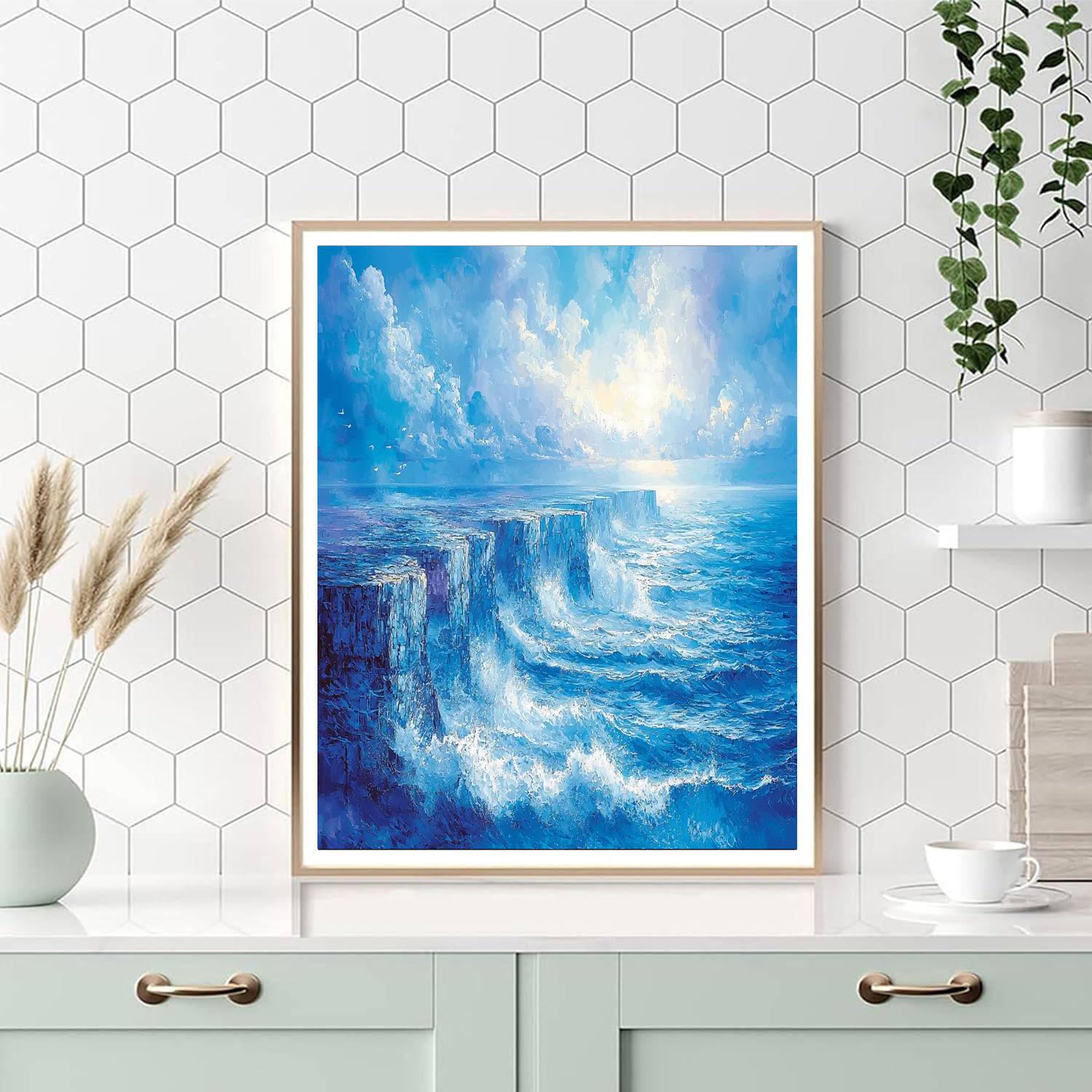 J.M.W. Turner Inspired Dramatic Sea Cliff Vistas  Paint By Numbers