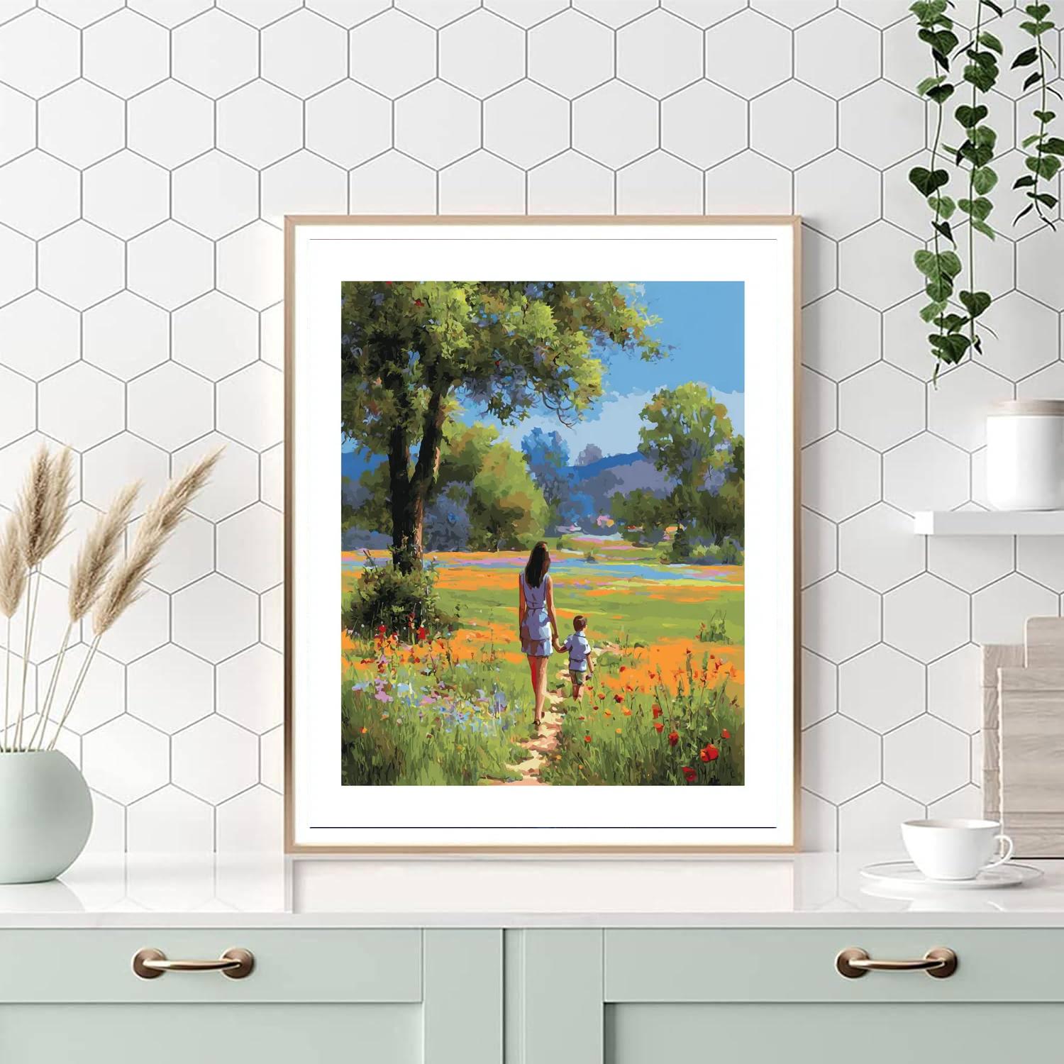 A Mother’s Touch Of Spring Paint By Numbers Kits