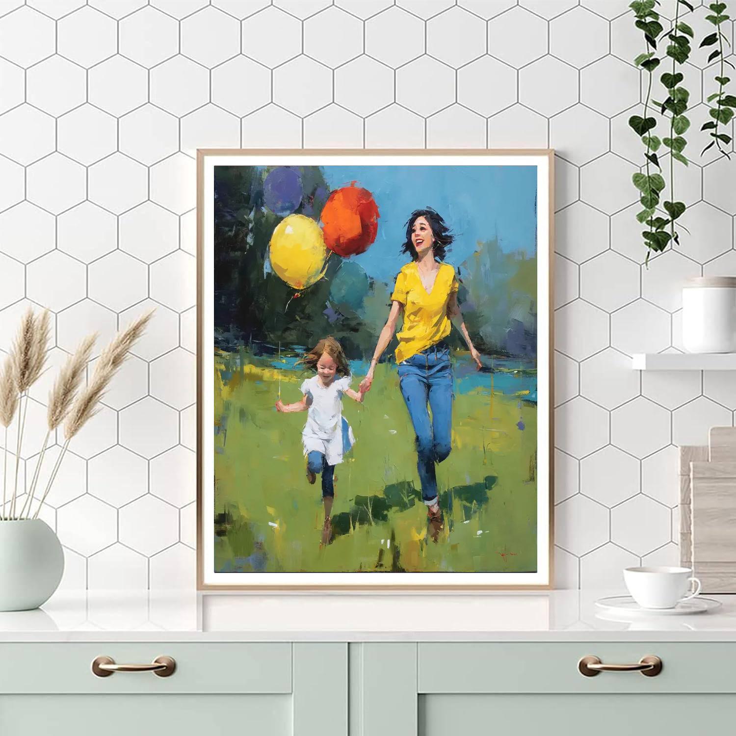 Merry Moments Of Motherhood Painting Number Kit