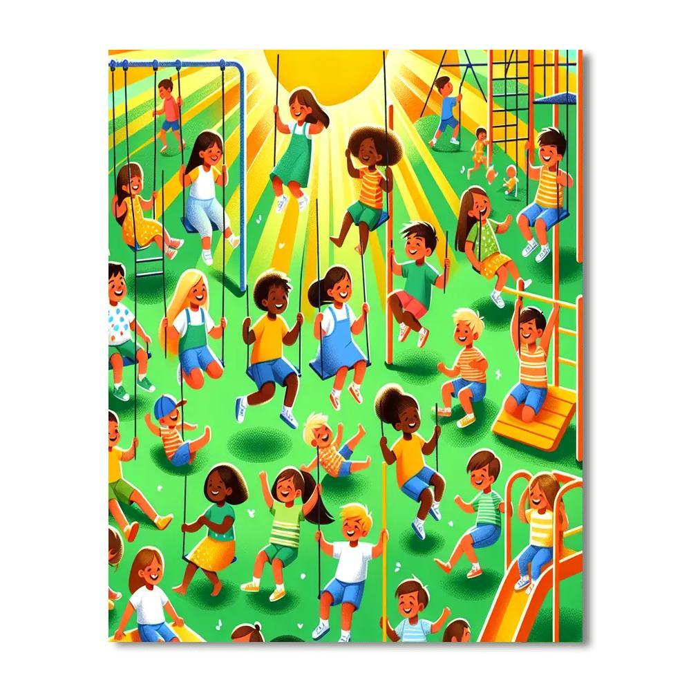 Sunny Playground Fun Paint By Numbers Kits