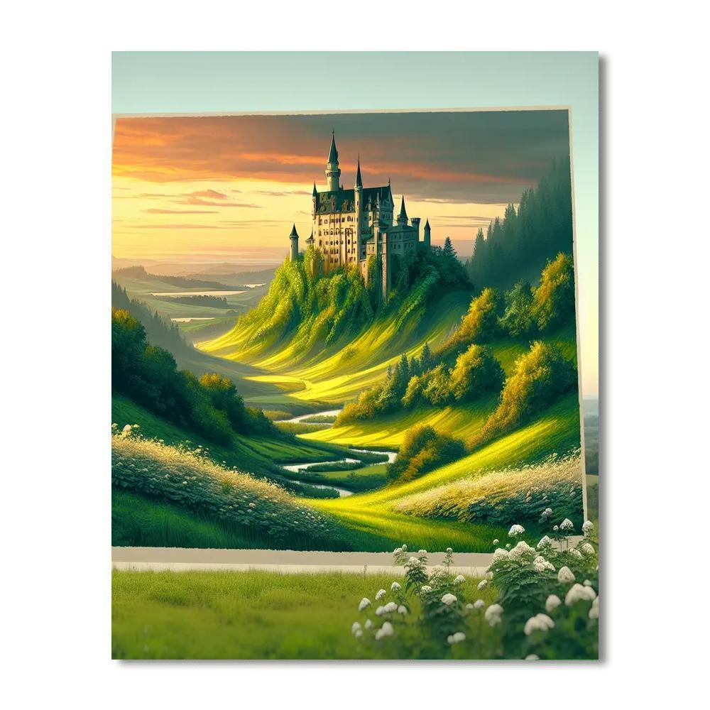 Historical Castles And Landscapes Paint By Numbers Kits