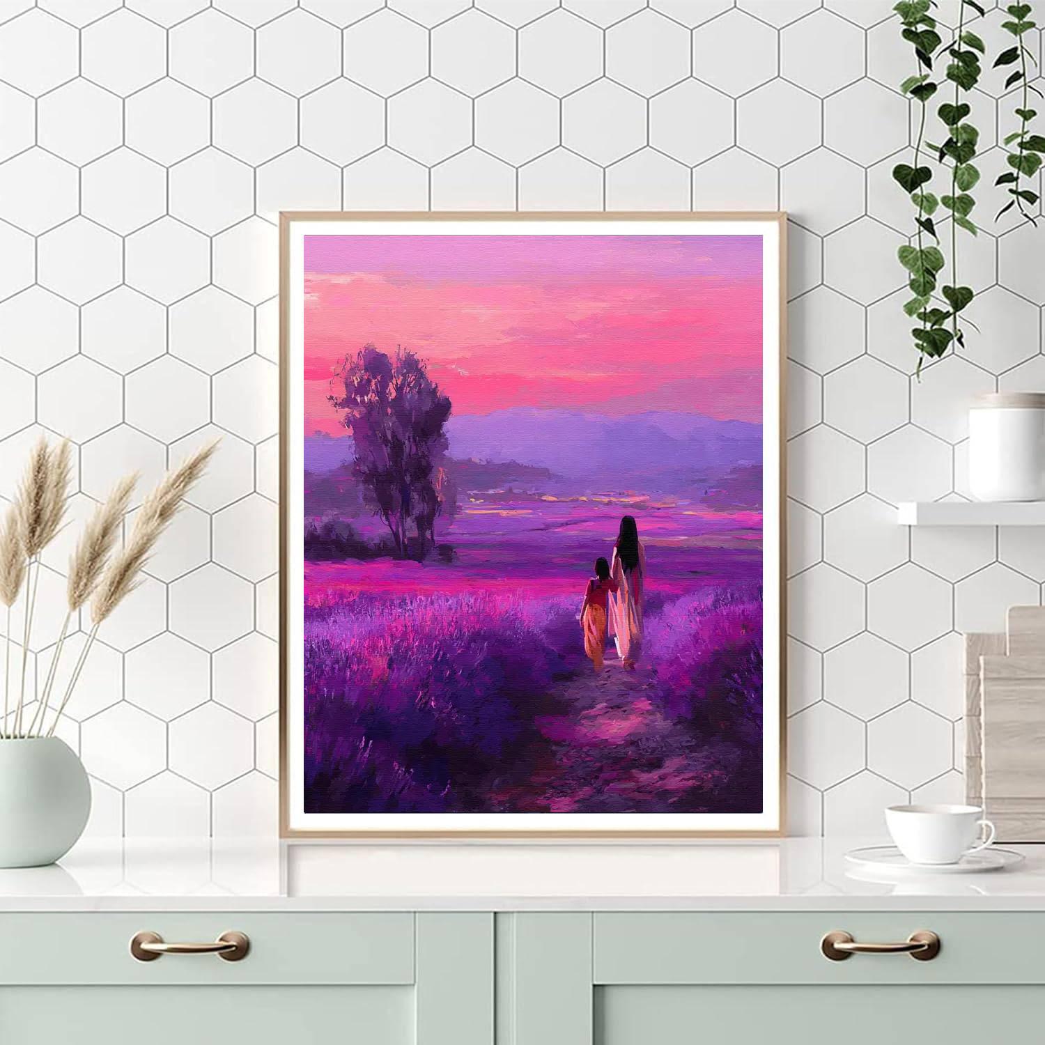 Whispering Love In Lavender Fields DIY Paint By Numbers