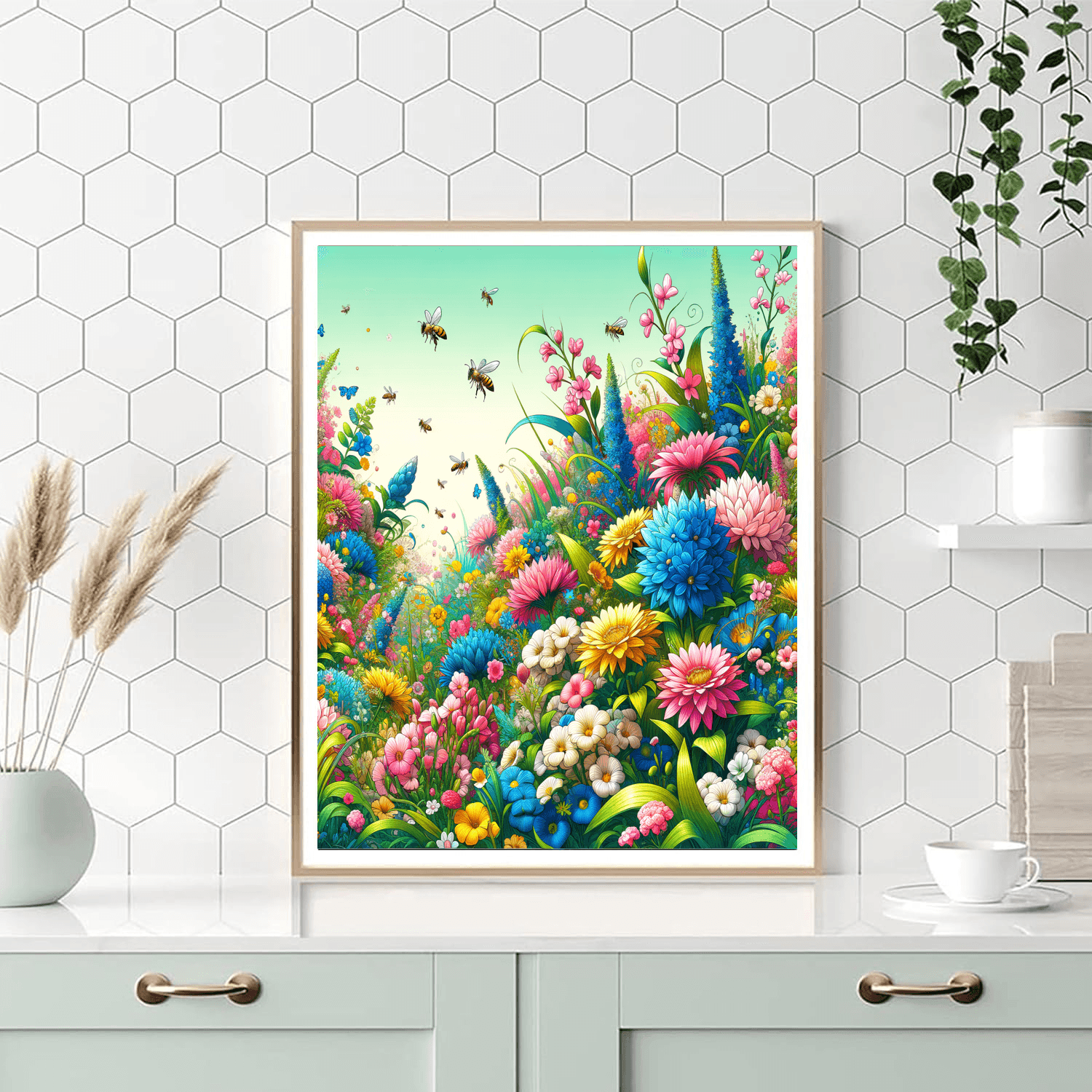 Magical Flower Garden Number Painting