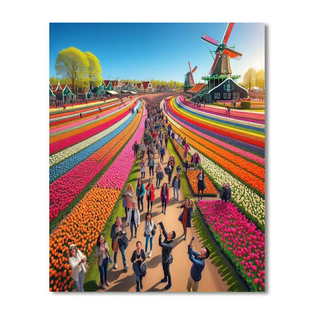 Tulip Time Festival - Netherlands Paint By Numbers