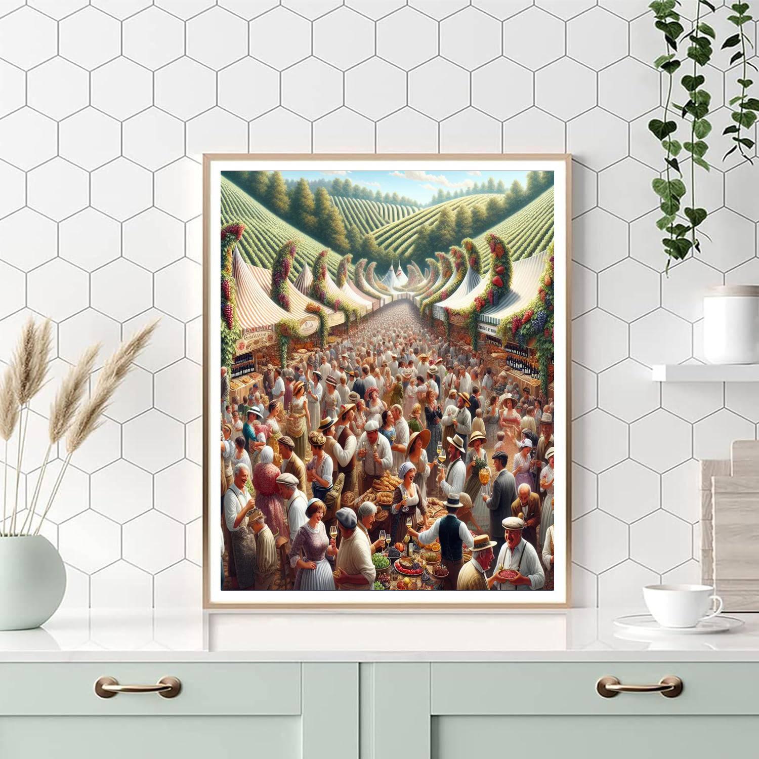 Fête De La Vigne Paint By Numbers Art