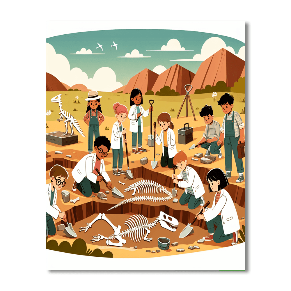 Dinosaur Dig Discovery Paint By Color
