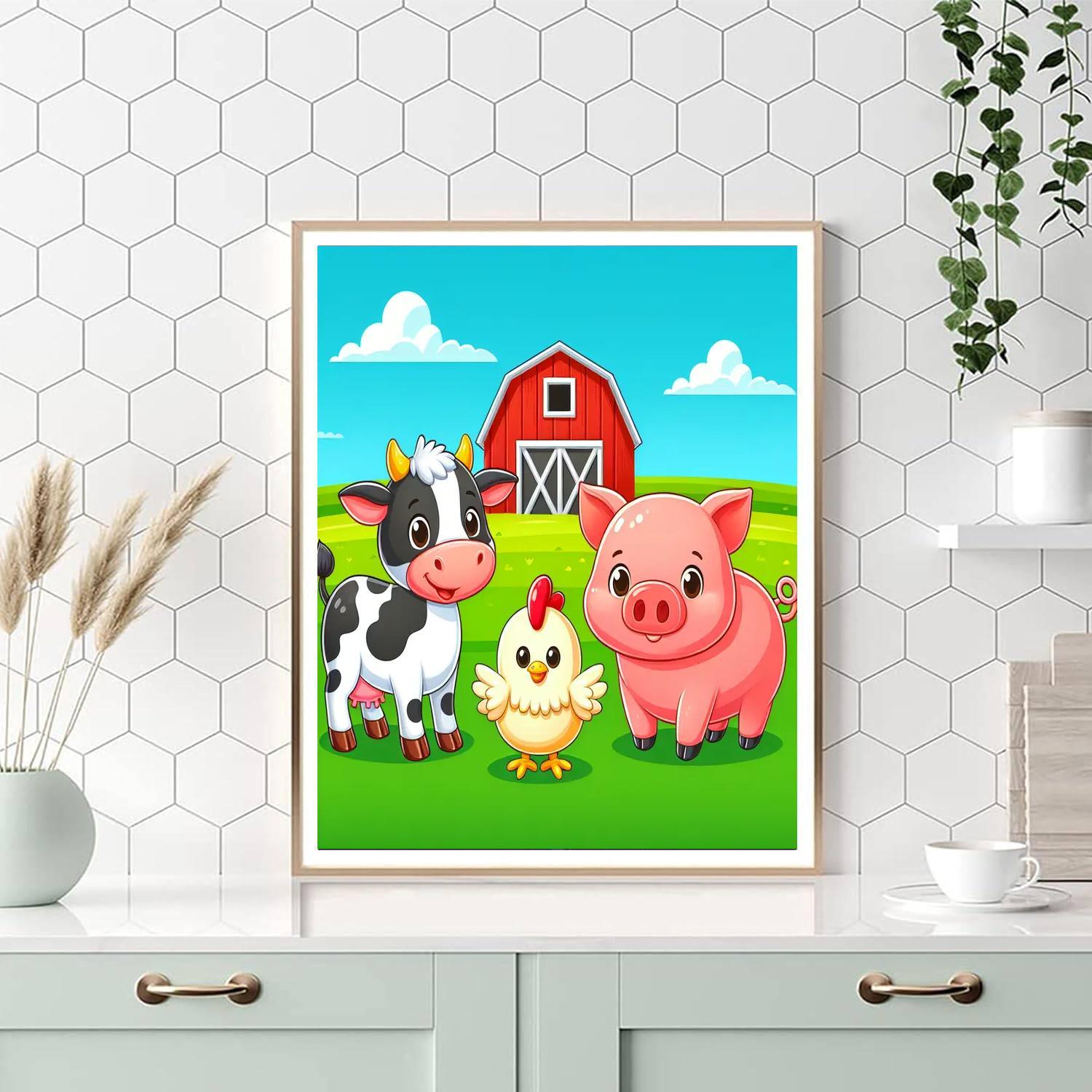 Farming Friends Gathering Paint By Number