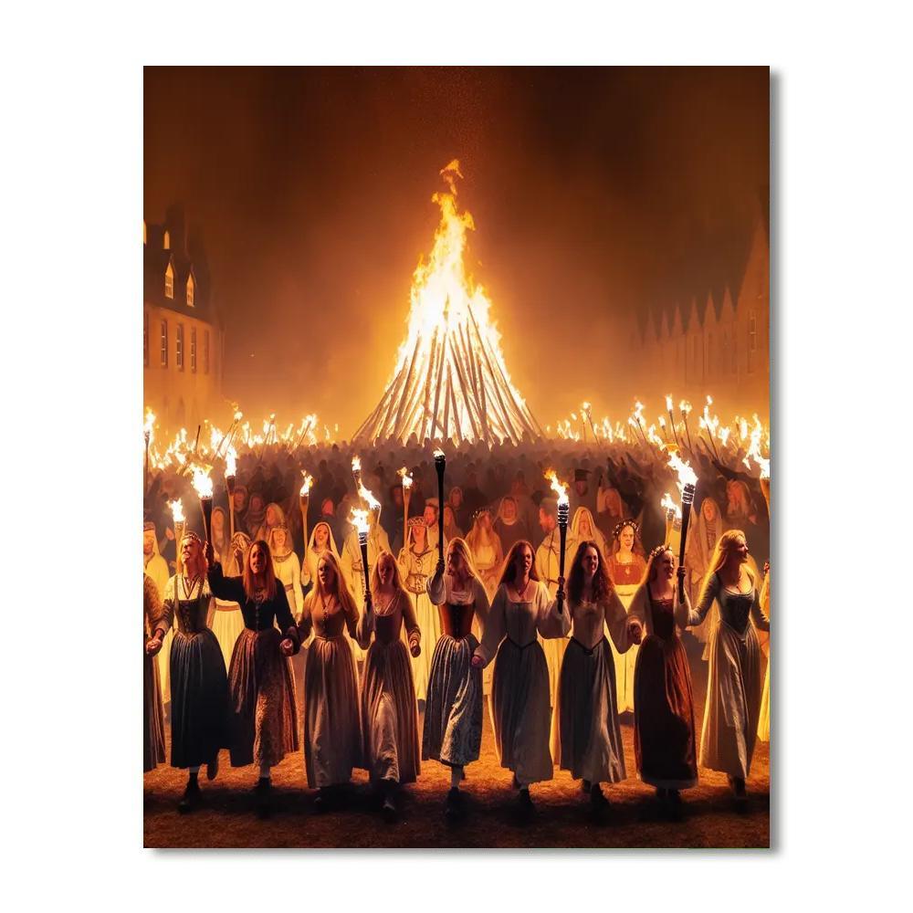 Celtic Fire Festival - Scotland Paint By Number