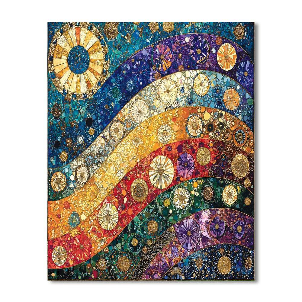 Gustav Klimt Inspired Gilded Patterns  Paint By Numbers Kits