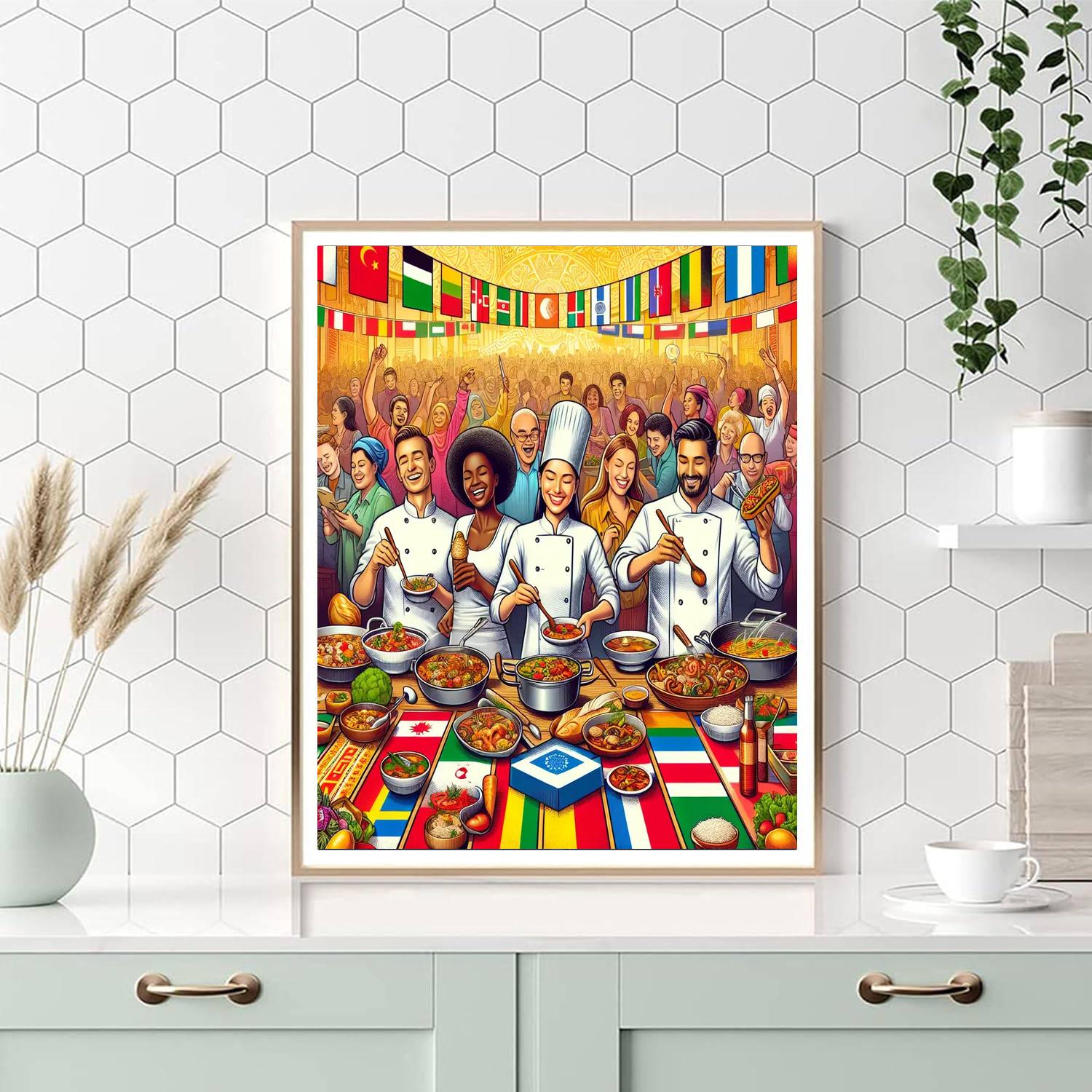 World Food Festival - International Painting Number Kit