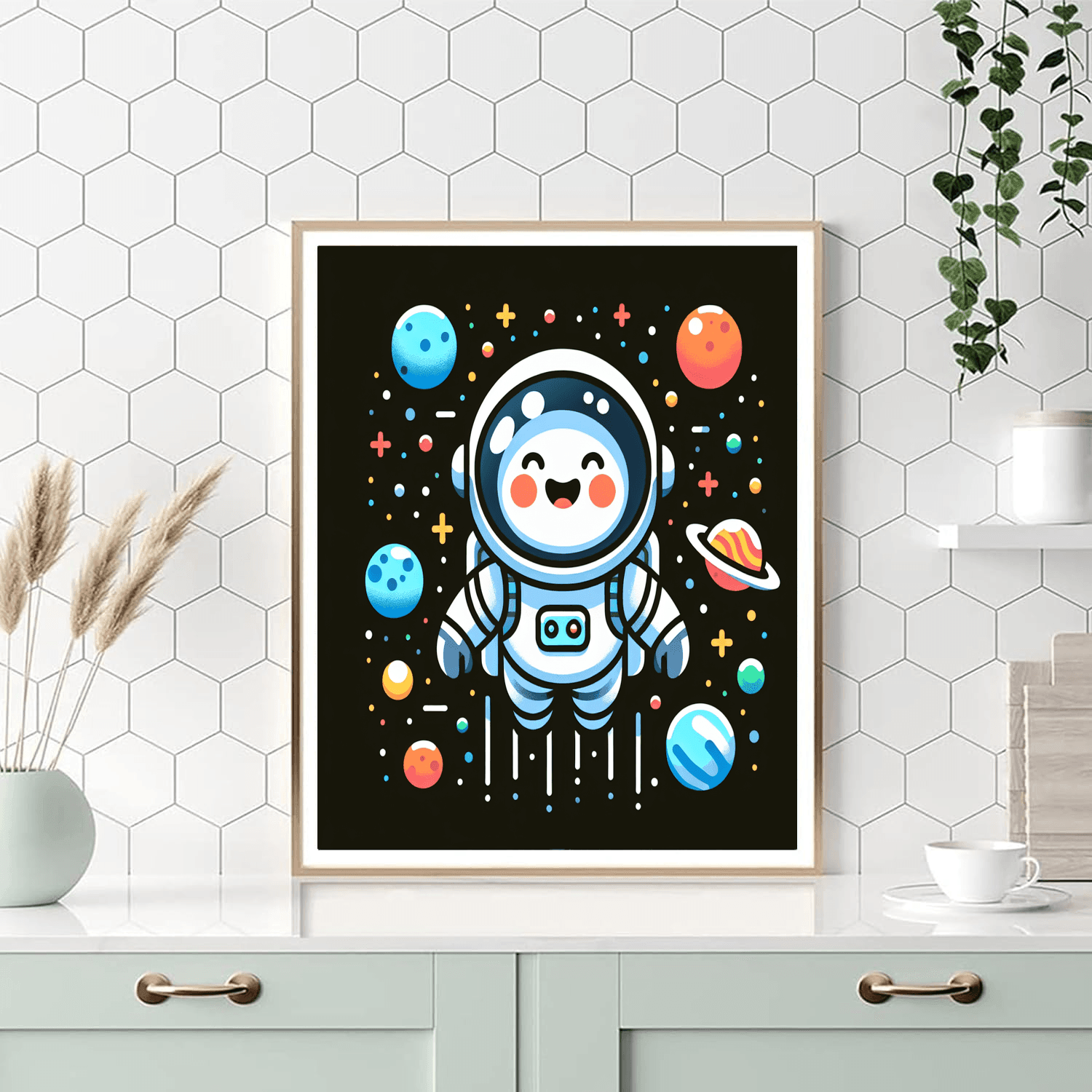 Daring Astronaut Adventure Number Painting