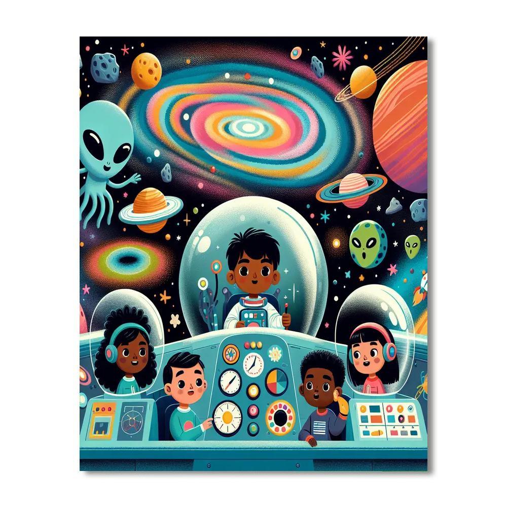 Galactic Adventure Expedition Paint By Numbers