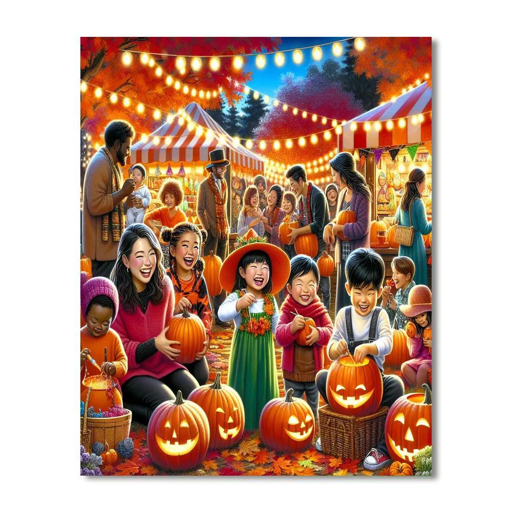 Harvey's Halloween Paint By Numbers Art