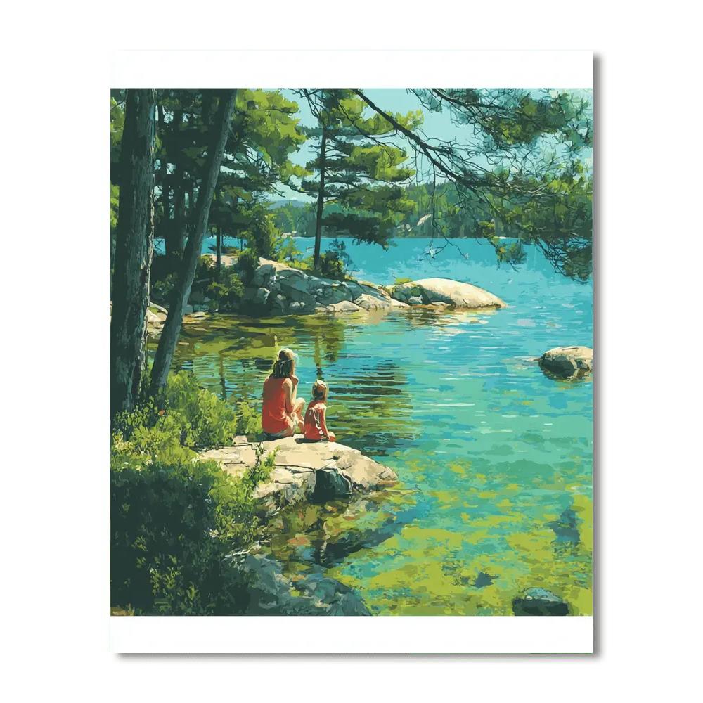 Quiet Moments Of Reflection Paint By Numbers Art