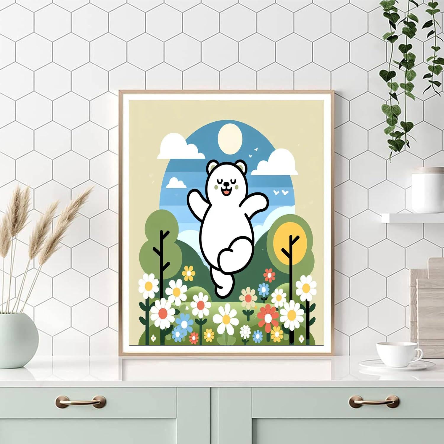 Bouncy Bear Land Painting By Numbers Kit