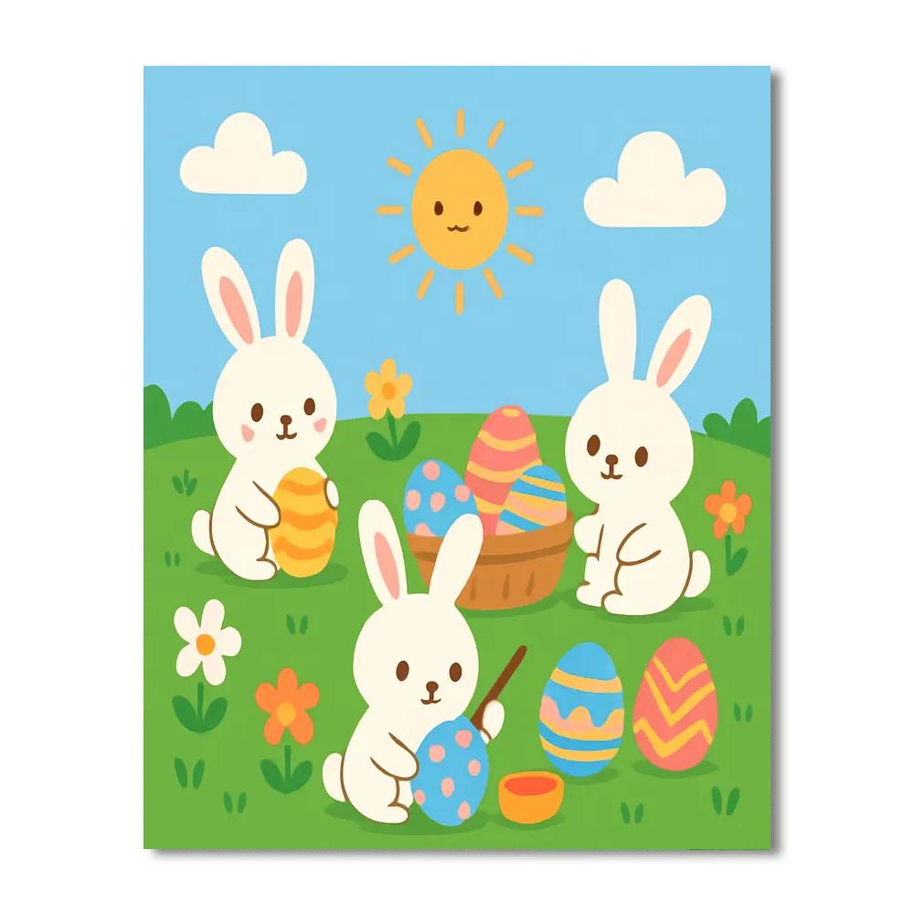 Easter Egg Festival Painting By Numbers Kit