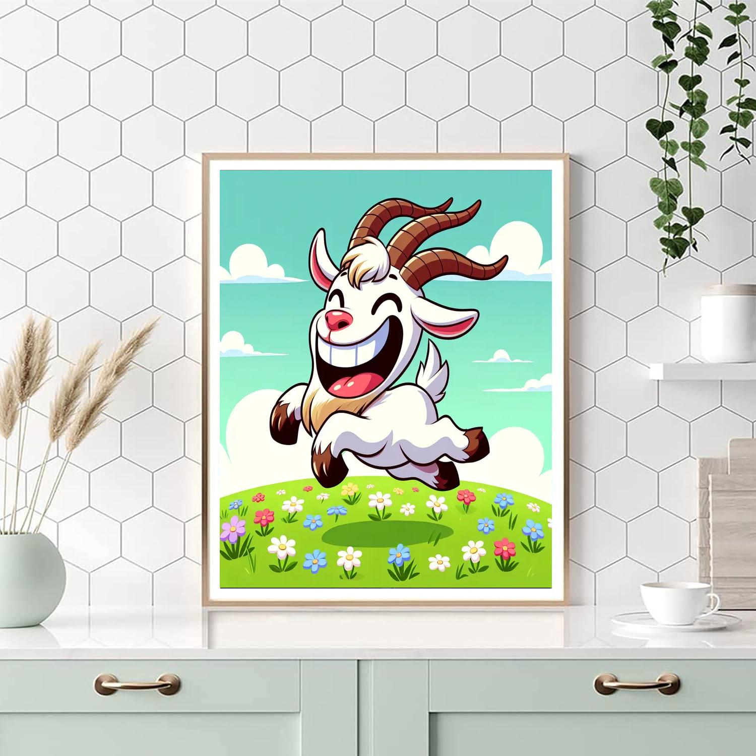 Silly Goat Paint By Numbers