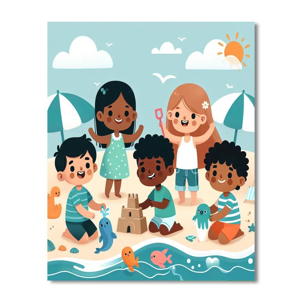 Seaside Summer Fun Paint By Number