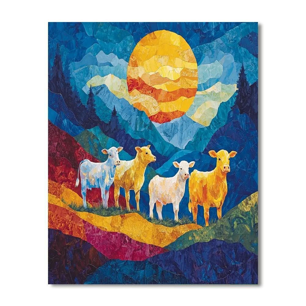 Franz Marc Inspired Animal Spirits  Paint By Number