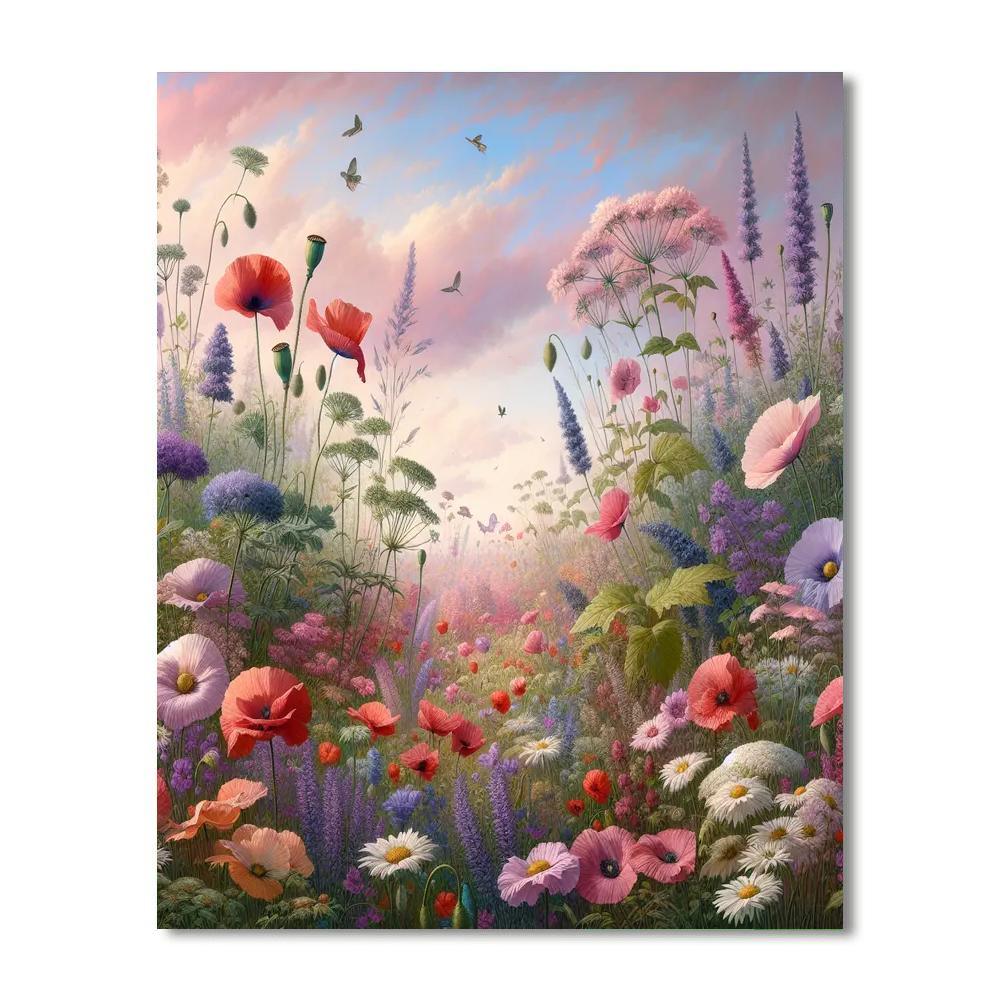 Wildflower Meadow Retreat Paint By Numbers Art