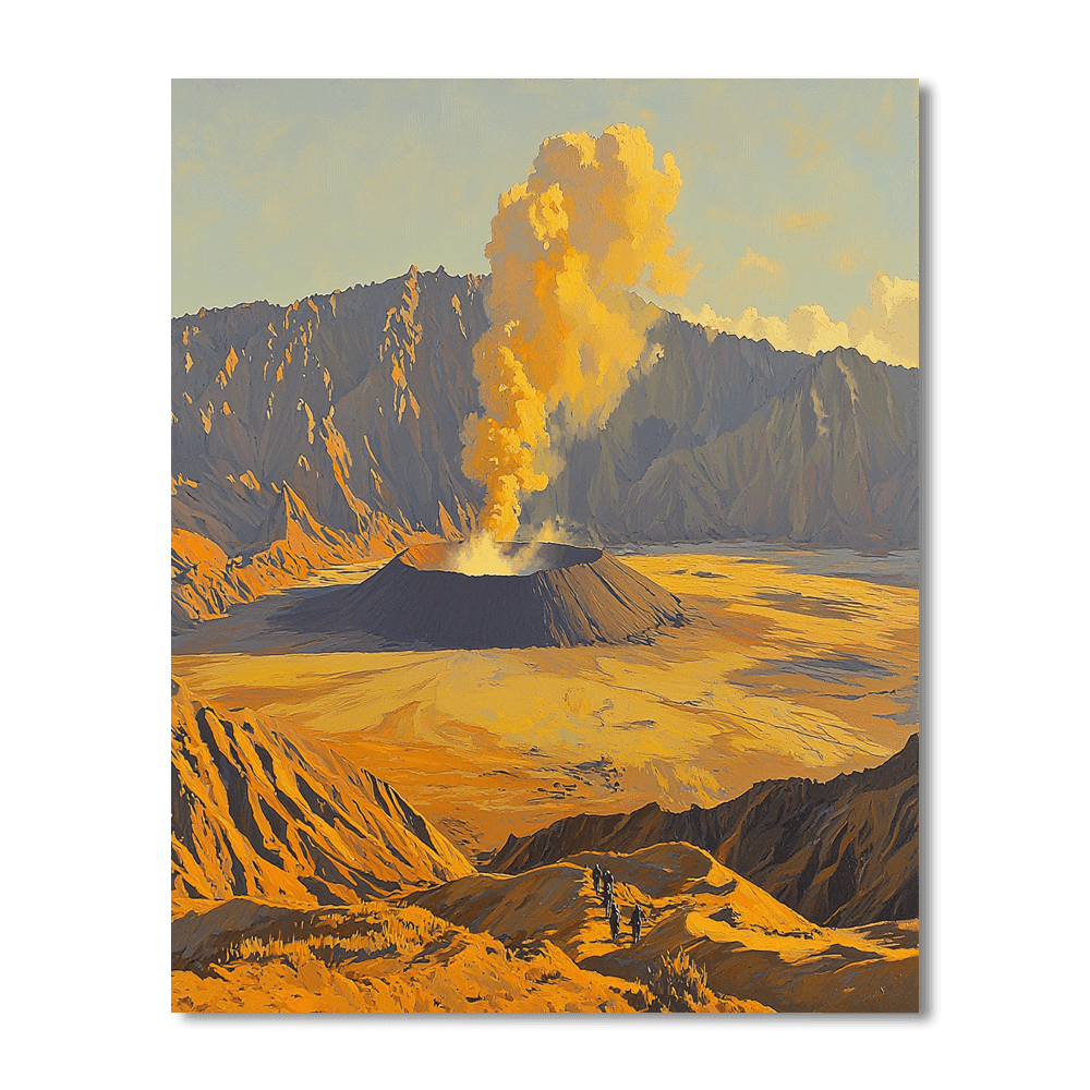 Mount Bromo - East Java, Indonesia Paint By Numbers Kits