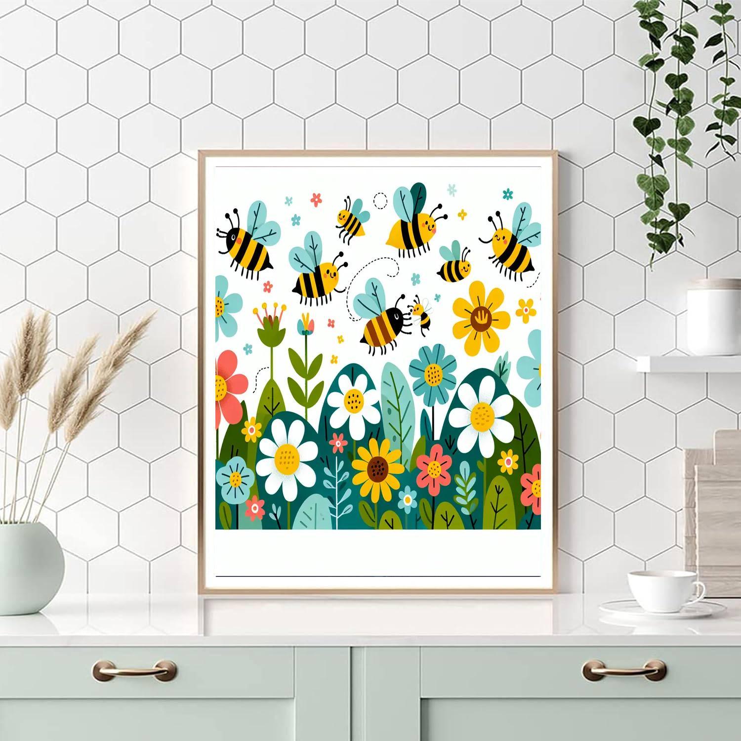 Buzzy Bee Pollination Numbered Painting Kits